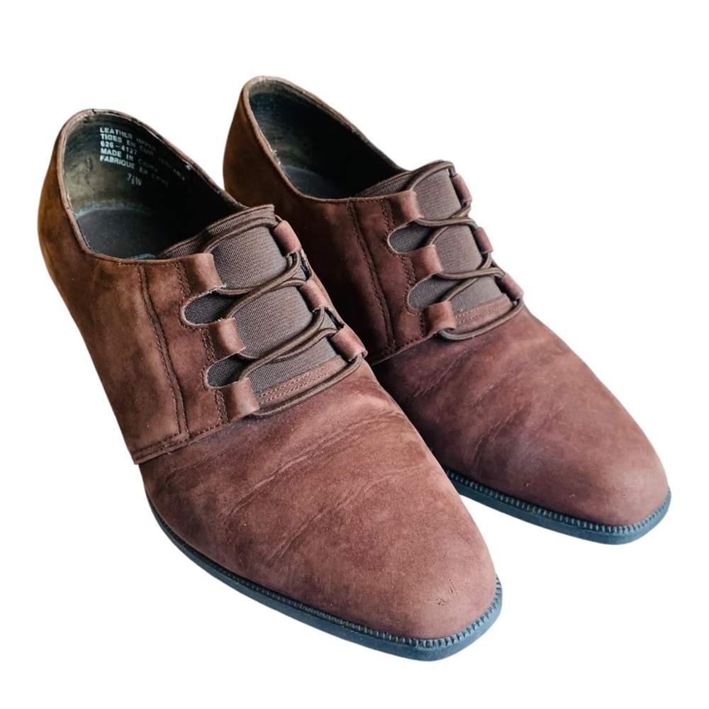 Air Supply 7.5W leather boho hippie retro nubuck cottagecore Victorian chunky